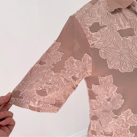 Sz XS Aritzia Wilfred Hemistiche Shirt Dress - Picture 4 of 9